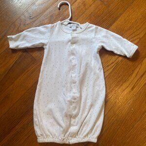 Kissy Kissy Converter Gown Grey and pink stars Size Newborn